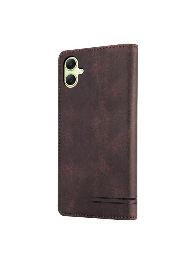 S-TOP Case For Samsung Galaxy A05 Skin Feel Anti-theft Brush Horizontal Flip Leather Case with Holder - Image 3