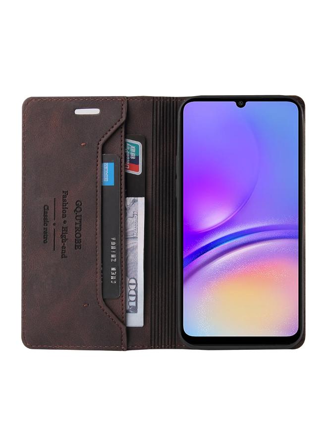 S-TOP Case For Samsung Galaxy A05 Skin Feel Anti-theft Brush Horizontal Flip Leather Case with Holder - Image 4