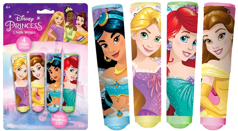 JARU Disney Princess Sidewalk Chalk Sticks 1 Unit Floor Board Chalk Outside Toys Jumbo Chalk NonToxic Washable Art Set Outdoor Birthday Toys for Kids in Bulk B78101 - Image 2