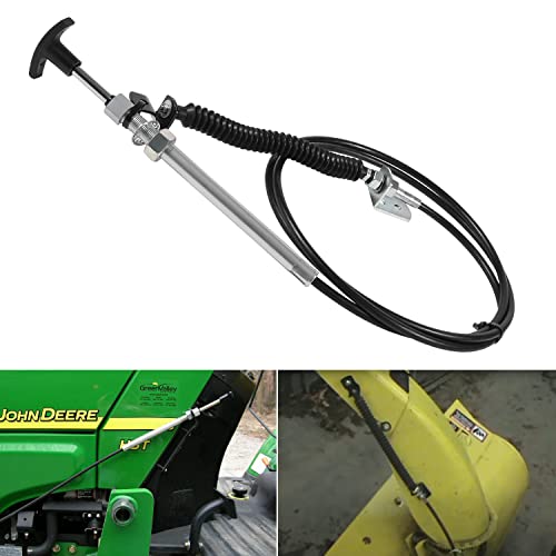 Hihitomorrow Hihitomorrow AM132704 Snowblower Remote Spout Cap Push Pull Control Cable Fit for John Deere Snow Thrower, Tractors,  - Image 1