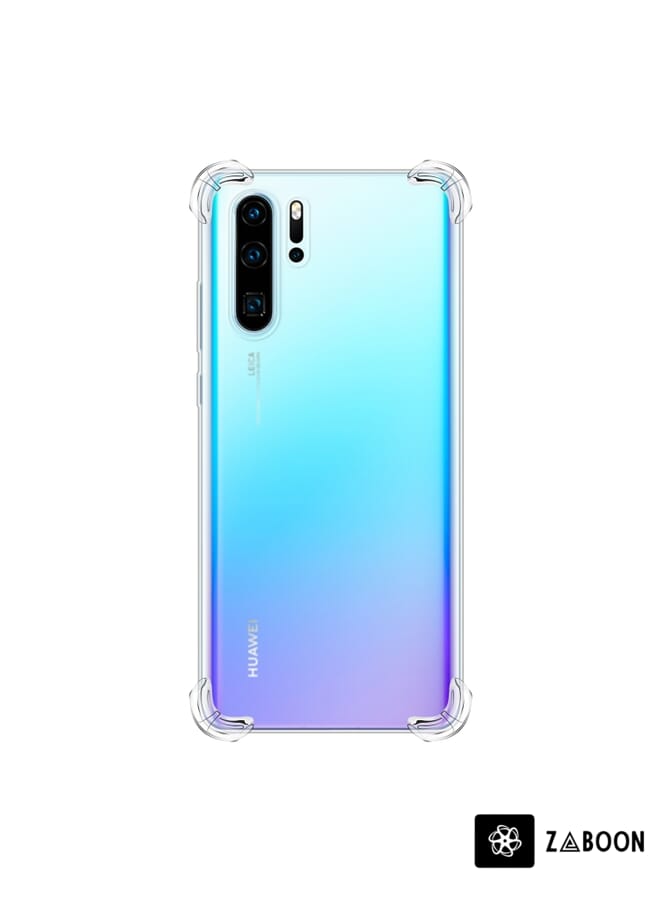 Zaboon غطاء حماية لهاتف هواوي P30 برو مضاد للسقوط بأربع زوايا رقيق شفاف TPU - Image 3