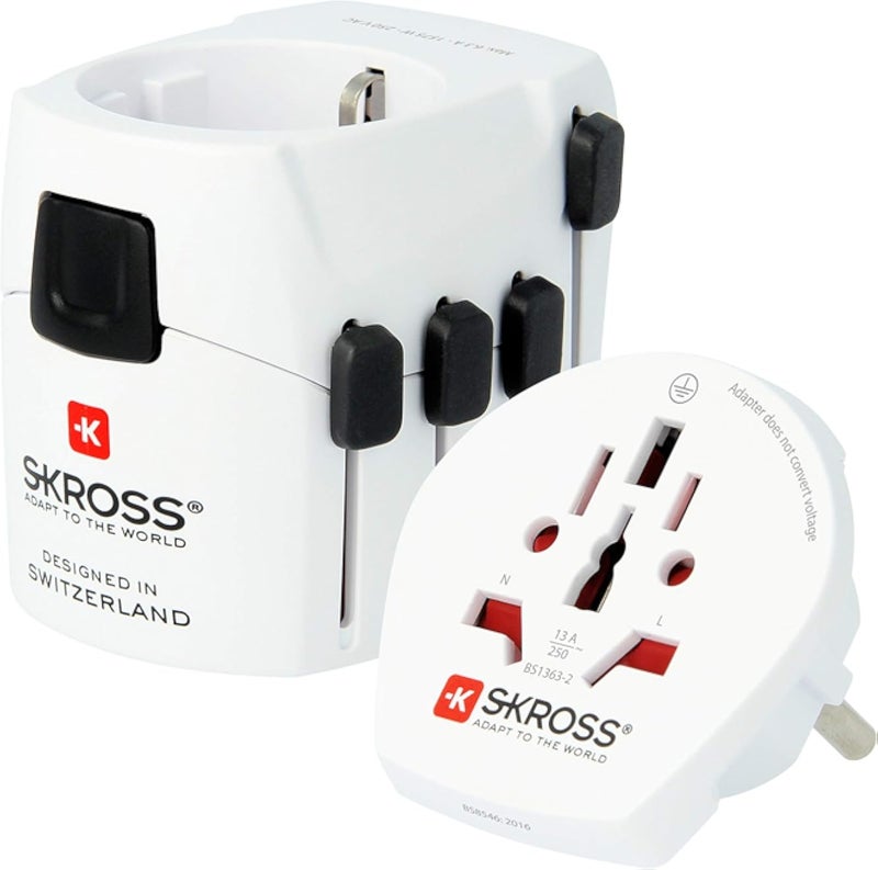 محولات USB فردية من Skross من العالم إلى أوروبا