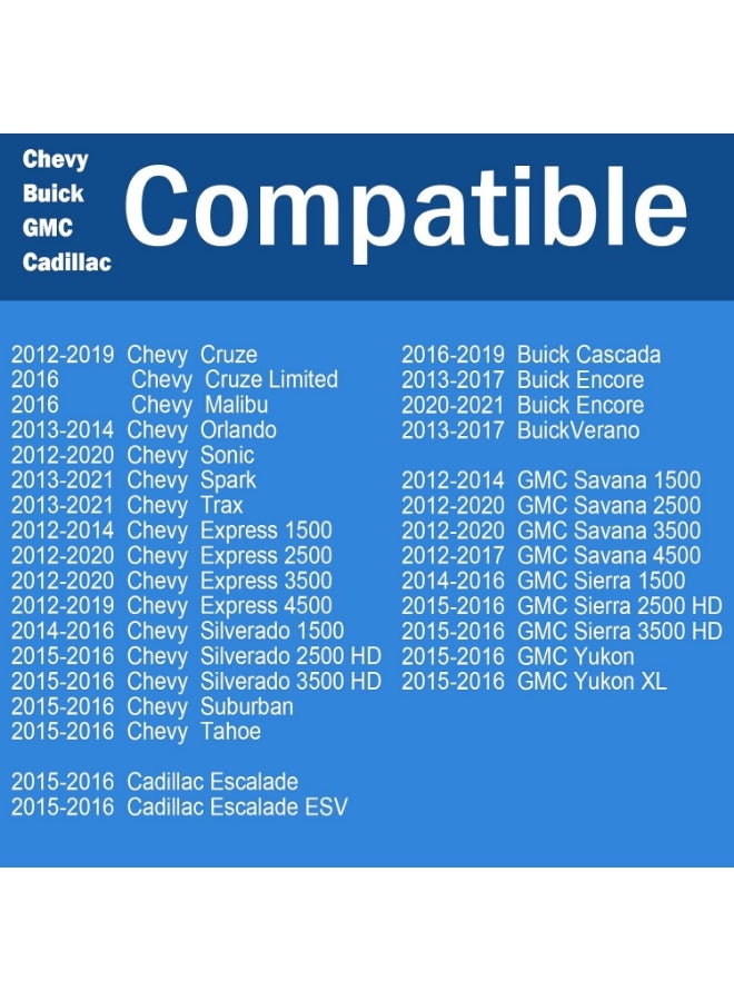 غطاء خزان الوقود يناسب طرازات 2012-2019 Chevy Cruze 2014-2016 Silverado 2012-2014 Expressu0026GMC Sierra 1500 2012-2020 Expressu0026GMC Sierra Savana 2500 3500 2015-2016 Yukon Suburban Cadillac Escalade - Image 5