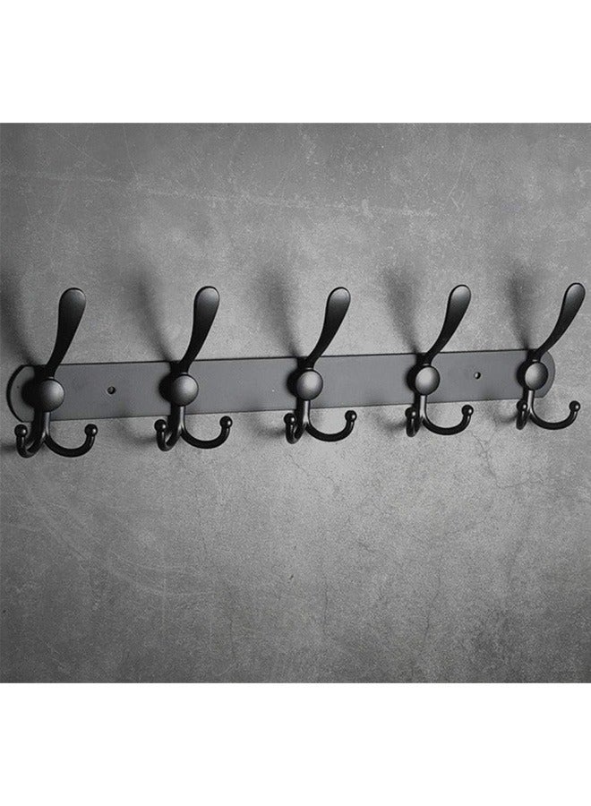 Arabest Coat Hooks, Coat Rack, Coat Hooks Wall Mounted, Stainless Steel Coat Hooks Rack, Coat Hook, Wall Coat Racks (Black 2PCS) - Image 5