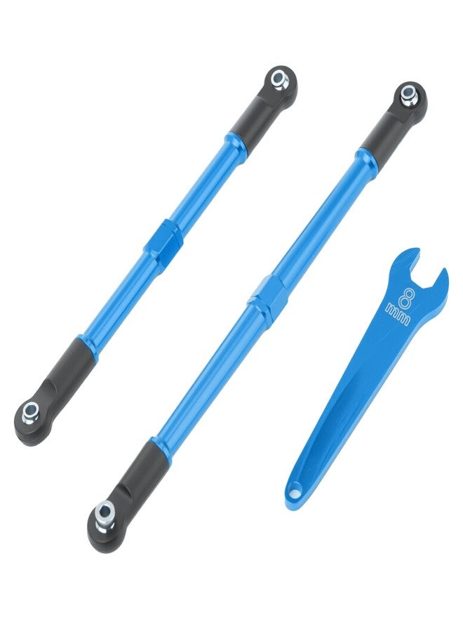 POLANTA 7075 Aluminum Tie Links Push Rods Set Upgrade Parts for Traxxas 1/10 E-Revo 2.0 Summit,Replace#5319X #5338R(Blue) - Image 5