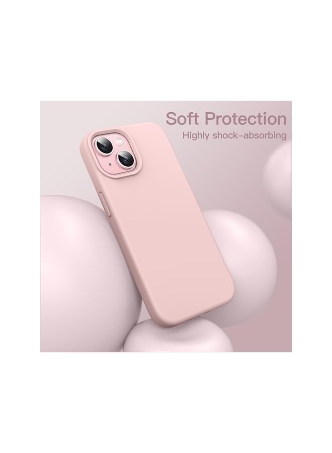 Jetech Silicone Case for iPhone 15 Plus 6.7-Inch, Silky-Soft Touch Full-Body Protective Phone Case, Shockproof Cover (Pink) - Image 4