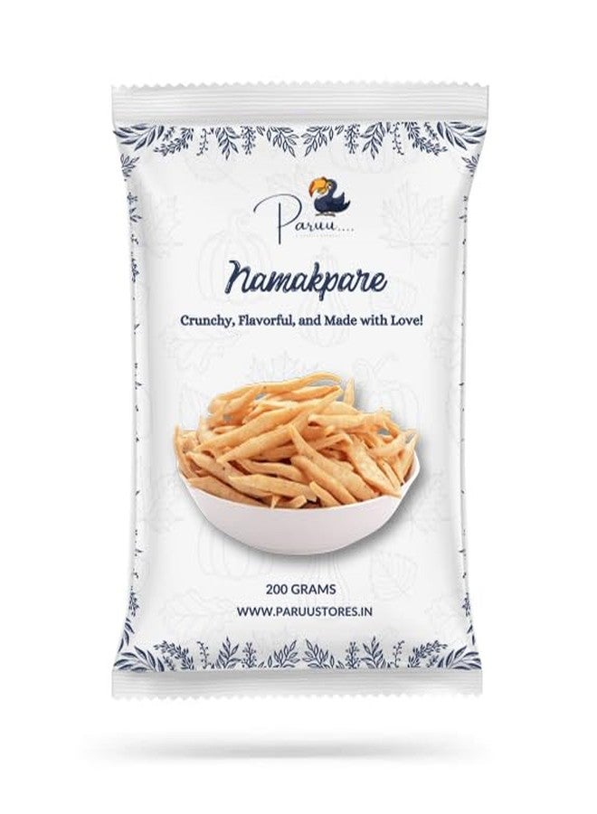 Paruu Eatables – Premium Namakpare Snacks for Good Mood 200g | Healthy, Crunchy & Guilt-Free Snacks | No Preservatives | Perfect for Gifting & Everyday Munching - Image 1