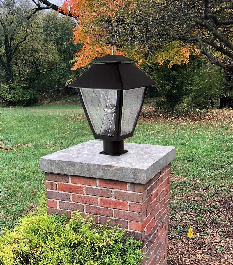 Solus S349-BK Black Pier Mount Adapter for 3" Post Lighting Fixtures - Image 2