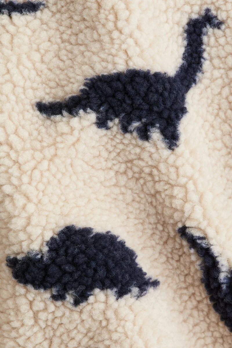 H&M Printed teddy jacket