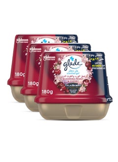 Glade Scented Gel Peony Cherry 3x180G Pack of 3  - Image 1