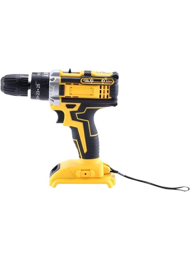 21V Cordless Electric Drill with Two Speeds, Durable Handle Design, Includes 2 Batteries - Image 2