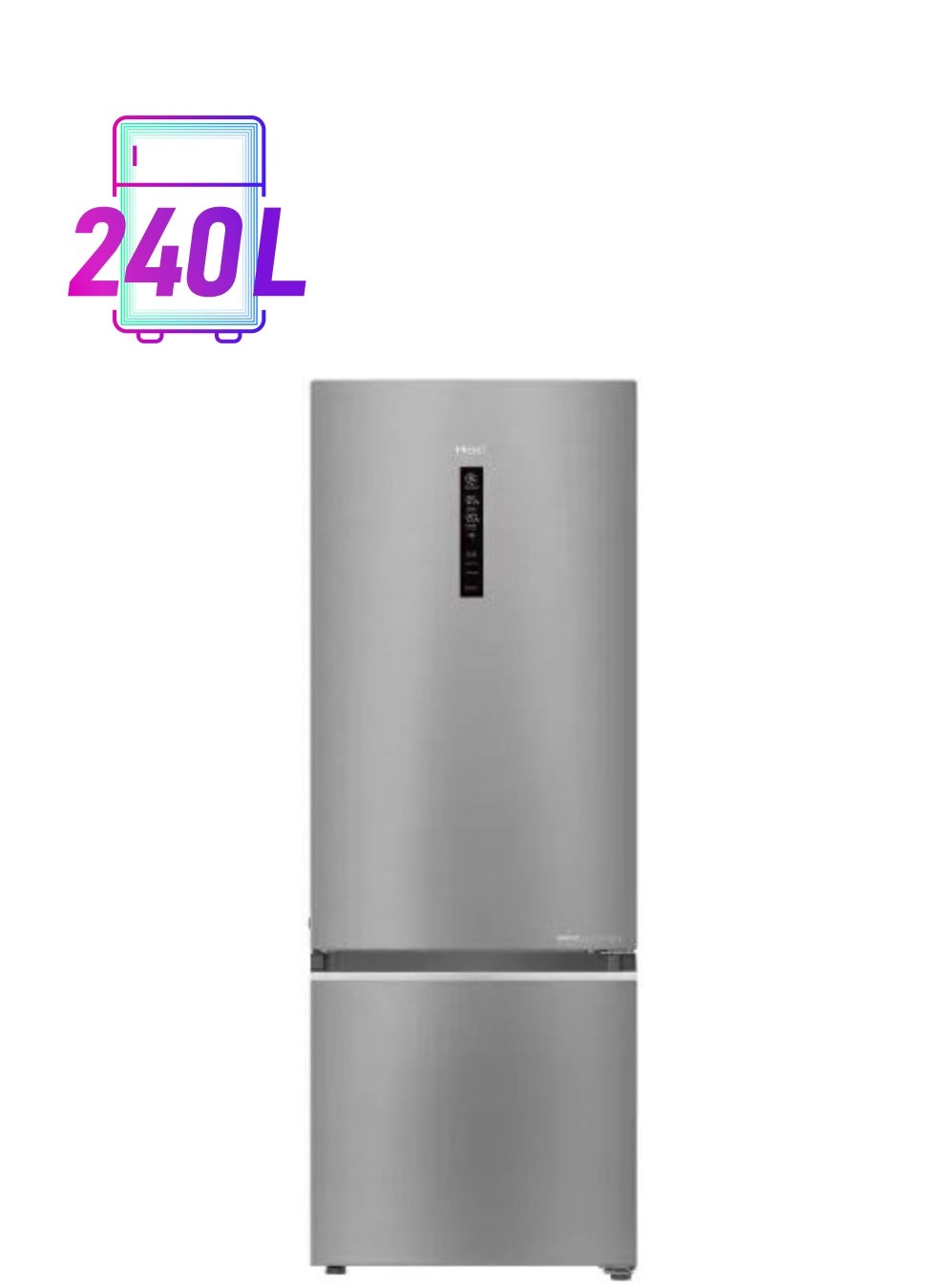 325 Litres,Magic Convertible Inverter Bottom Mount Refrigerator HRB3753BBS Silver