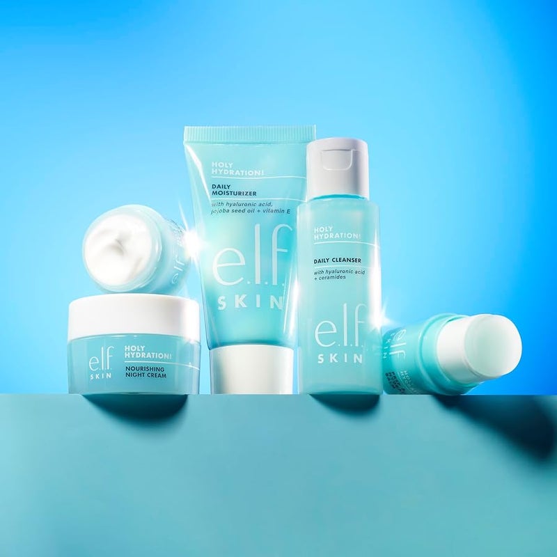 elf SKIN Jet Set Hydration Kit, Travel Friendly Hydrating Skincare Set, Face Cleanser, Balm, Moisturiser, Eye Cream and Night Cream, Vegan and Cruelty-Free - Image 2