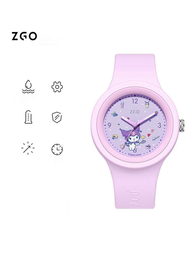 ZGO Children's School Start Gift Watch, Student Style Watch, Cute Cartoon Silicone Watch - Image 1