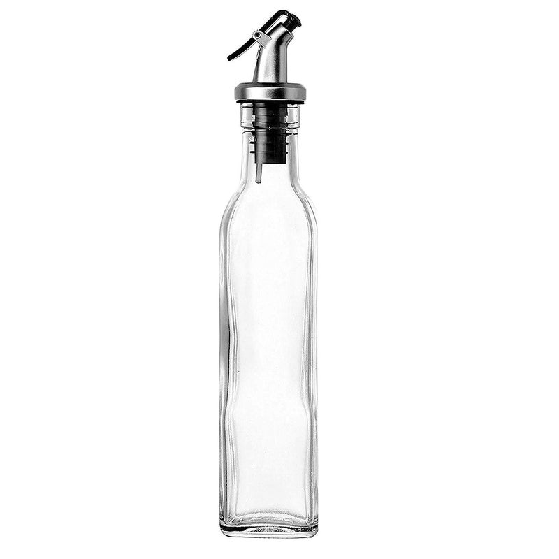 QUPET Glass Oil Dispenser Bottle 500 ML White 1 Piece