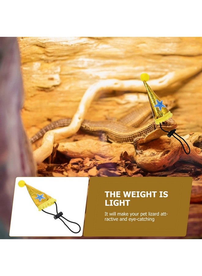 STOBOK Hat Bearded Dragon Santa Hat Christmas Reptile Hat Birthday Hat Halloween Reptile Costume for Bearded Dragon Small Animals - Image 5