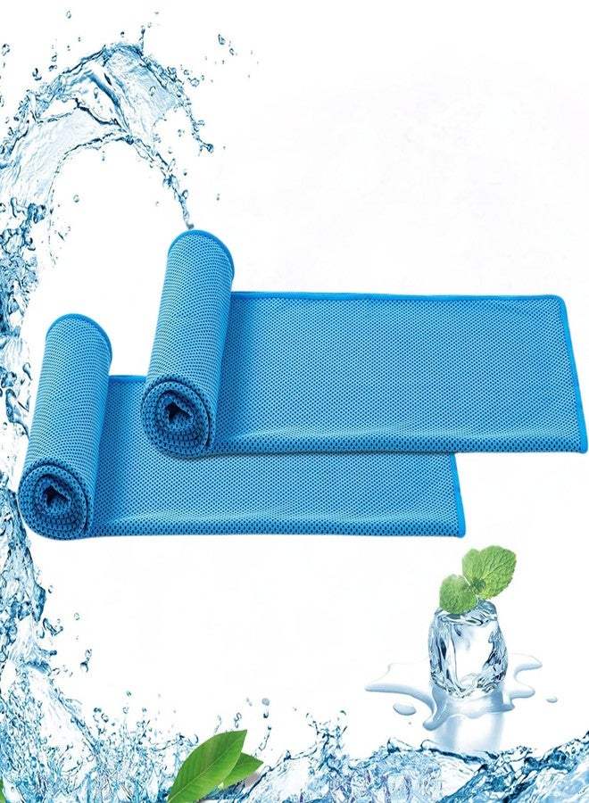 MYTHOS 2 Pack Cooling Towel, Soft Breathable Chilly Towel, Ice Towel, Microfiber Towel for Yoga, Sport, Running, Workout,Gym, Camping, Fitness, Workout & More Activities(Multicolor),(40"x12") Inches. - Image 1