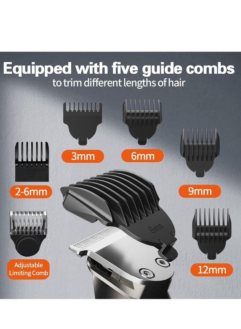 Beard Trimmer for Men Multifunctional Hair Mens Electric Clipper Suitable Mustache Body Nose Ear Facial Trimmers - Image 4