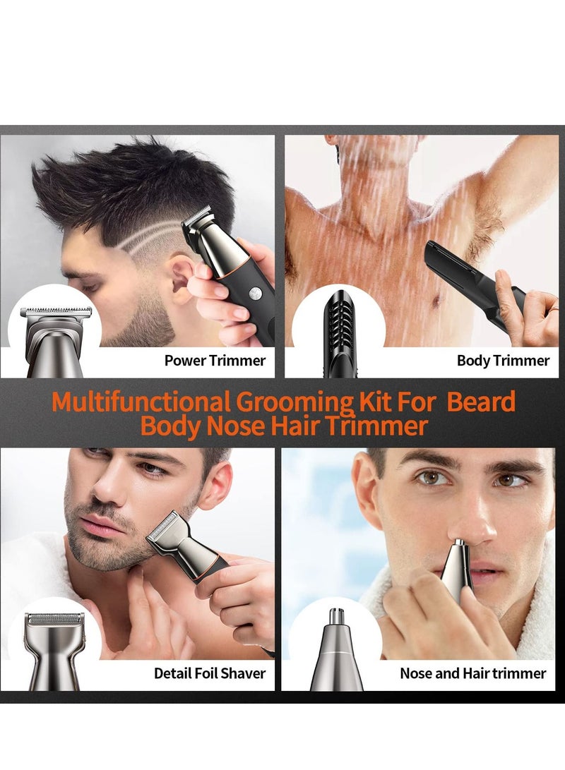 Beard Trimmer for Men Multifunctional Hair Mens Electric Clipper Suitable Mustache Body Nose Ear Facial Trimmers - Image 5