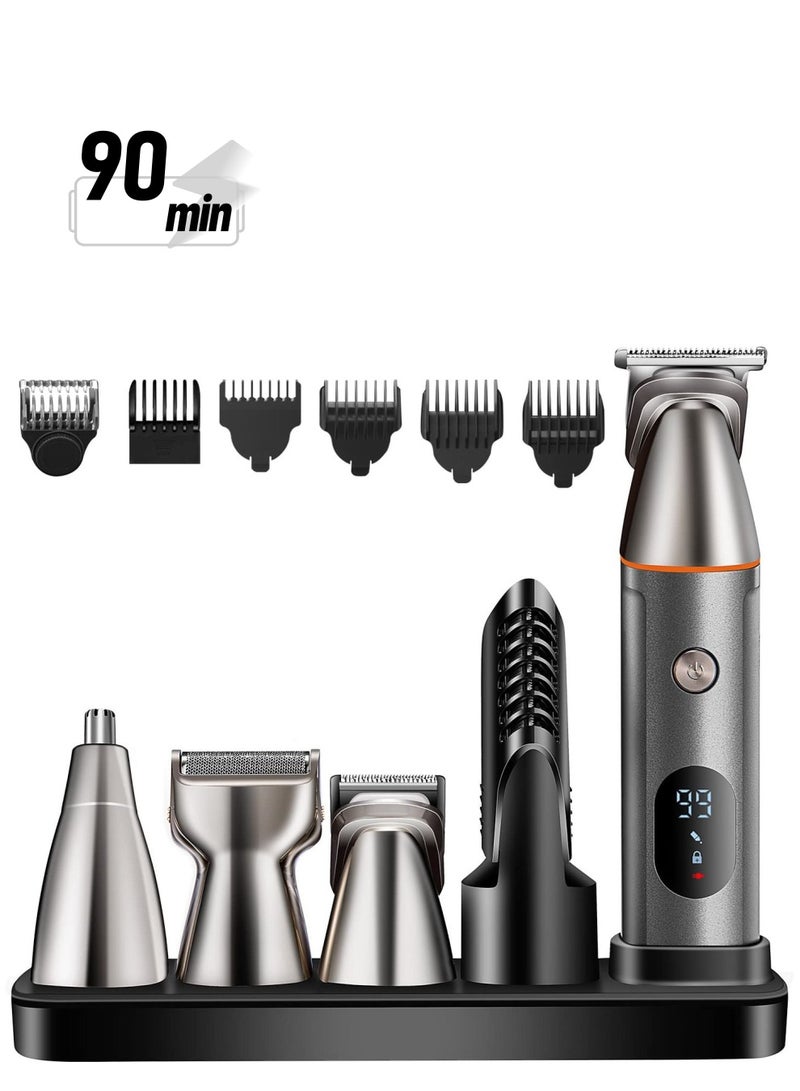 Beard Trimmer for Men Multifunctional Hair Mens Electric Clipper Suitable Mustache Body Nose Ear Facial Trimmers - Image 1