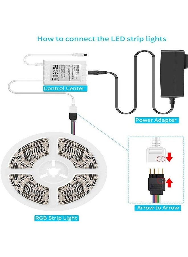 MANSAA RGB Light Strip | 18 Months Warranty | 4 Meter, 150 LEDs | Strip Lights for Home Decoration, Led Strip Lights for Ceiling, RGB Strip Light with Remote Control & Direct Plug (Multicolor) - Image 2