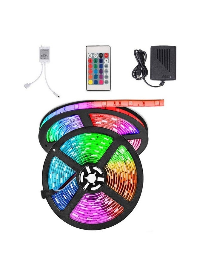 MANSAA RGB Light Strip | 18 Months Warranty | 4 Meter, 150 LEDs | Strip Lights for Home Decoration, Led Strip Lights for Ceiling, RGB Strip Light with Remote Control & Direct Plug (Multicolor) - Image 1