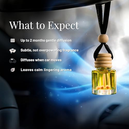 Nytarra Luxury Car Perfume Pink Bloom, No Alcohol & Long Lasting Air Freshener, Car Fragrance Diffuser, Premium Car Scent Hanging Pod - Image 4