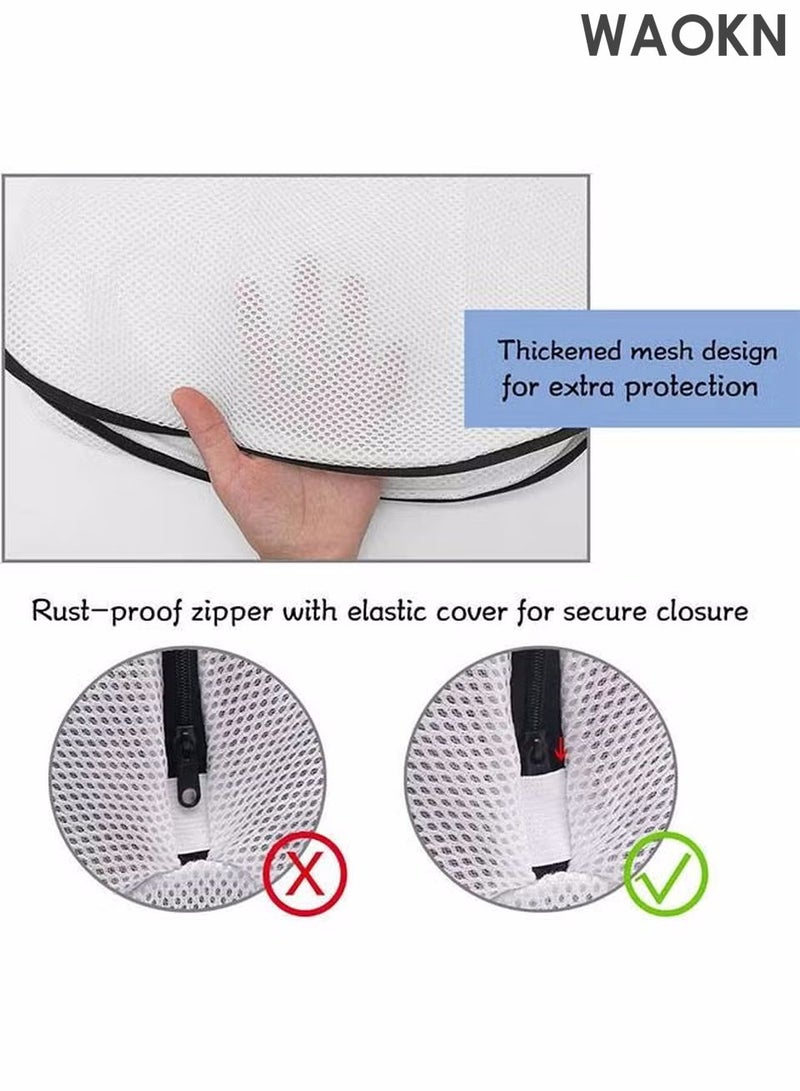 WAOKN Shoe Washing Bag a Set of 3 Reusable Honeycomb Mesh with Zipper Shoe Washing Bags Suitable for Sports Shoes Running ShoesSock, Bras, Delicates and Toys Suitable for Men and Women - Image 5
