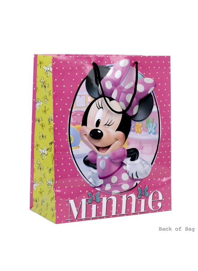 Hallmark - 13" Large Gift Bag with Tissue Paper (Minnie Mouse) for Birthdays, Kids Parties or Any Occasion - Image 1