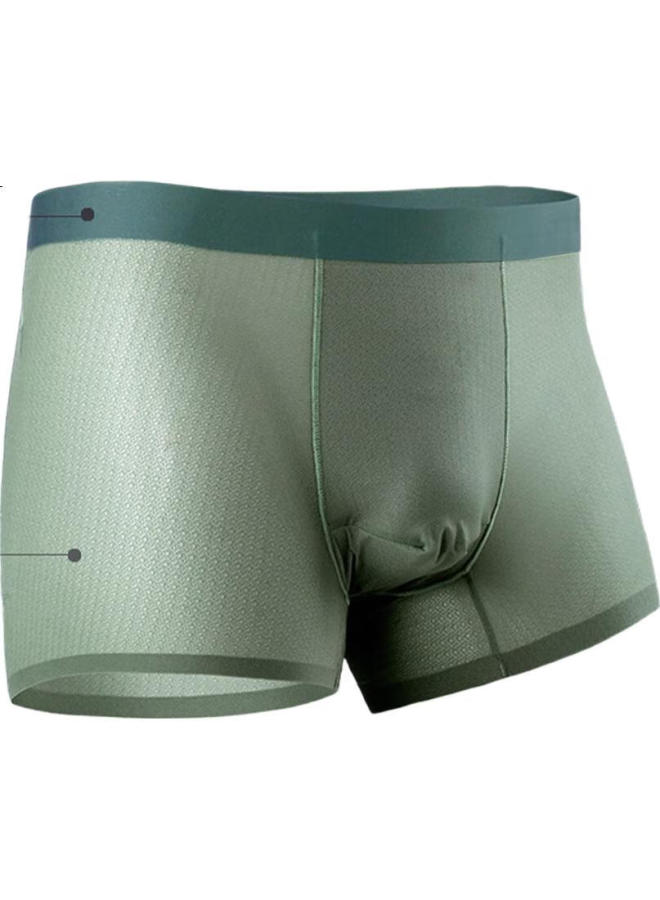 Miiow Men'S Ice Silk Underwear Men'S Breathable Seamless Summer Boxer Shorts High-End New Product - Image 3