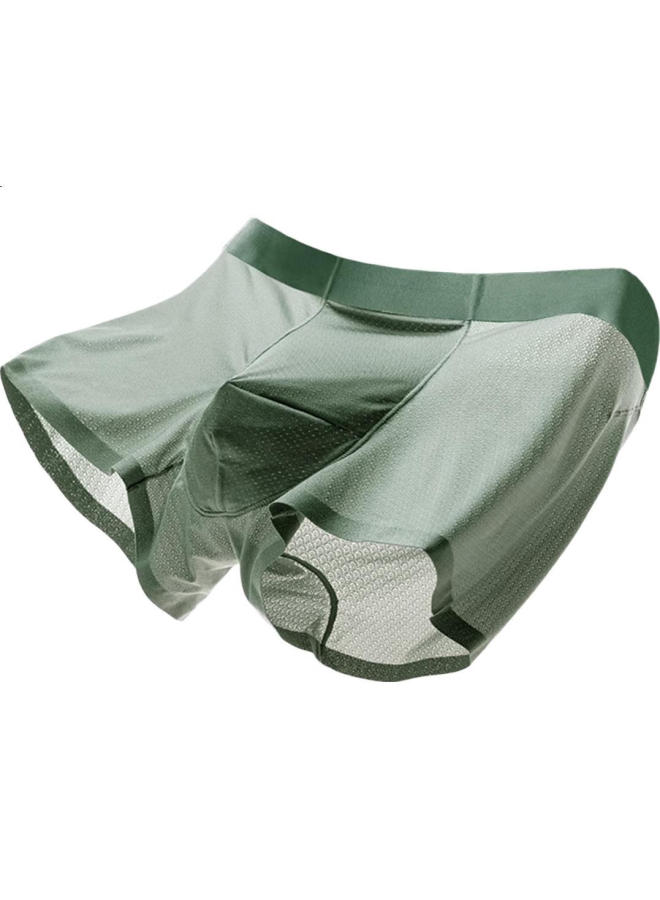 Miiow Men'S Ice Silk Underwear Men'S Breathable Seamless Summer Boxer Shorts High-End New Product - Image 1