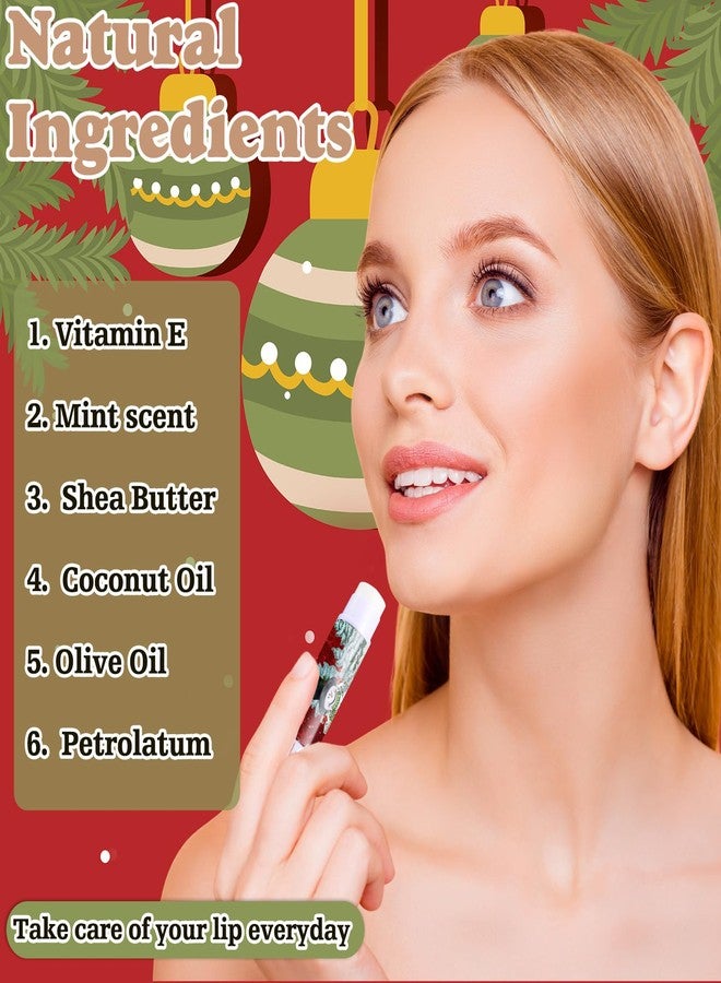 Dimsile 50 Sets 200 Pcs Christmas Hand Lotion and Lip Balm Sets Christmas Stocking Stuffers Holiday Treat Gifts Goodie Xmas Party Supplies for Women Men Lip Care with Organza Bags Tags (Vintage Style) - Image 3