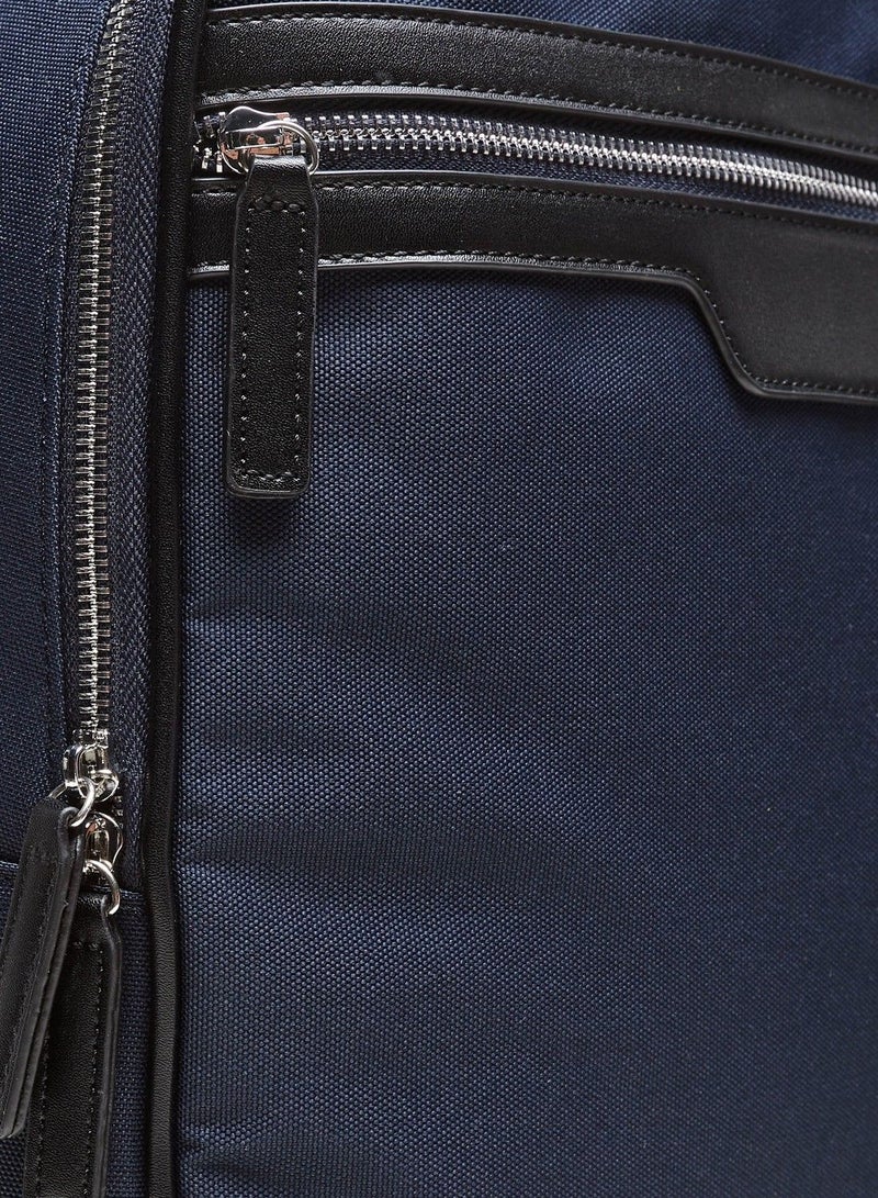 shoexpress Mens Solid Backpack with Adjustable Shoulder Straps - Image 3