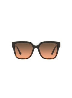 Michael Kors Women's MK2170U Karlie Universal Fit Square Sunglasses, Black/Dark Tortoise/Grey Orange Gradient, 54 mm  - Image 1