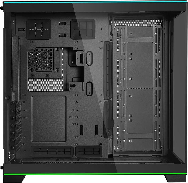 ليان لي لان لي O11D EVO RGB E-ATX علبة ألعاب ثنائية الغرفة - شرائط إضاءة ARGB - مشعاع حتى 420 مم - إدارة الكابلات - ألواح زجاج مقسى أمامية وجانبية - هيكل قابل للعكس (O11DERGBX.US) - Image 5