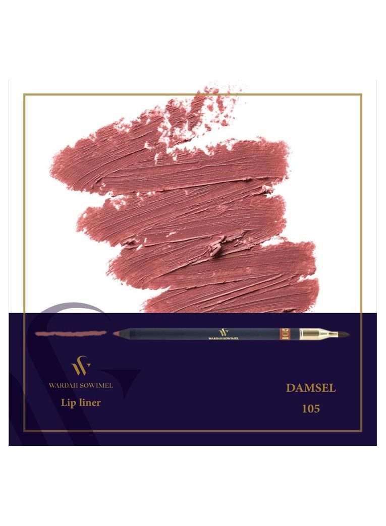Warda Sowimel Wardah Sowimel Lipliner - Damsel - 105 - Image 2