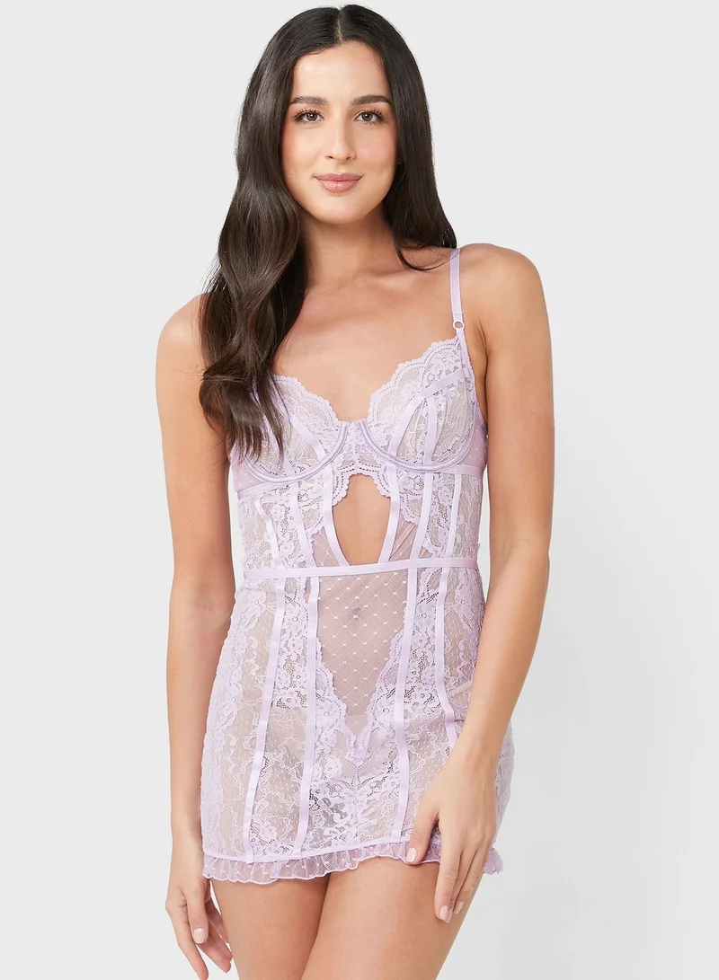 Ann Summers Lace Cut Out Babydoll