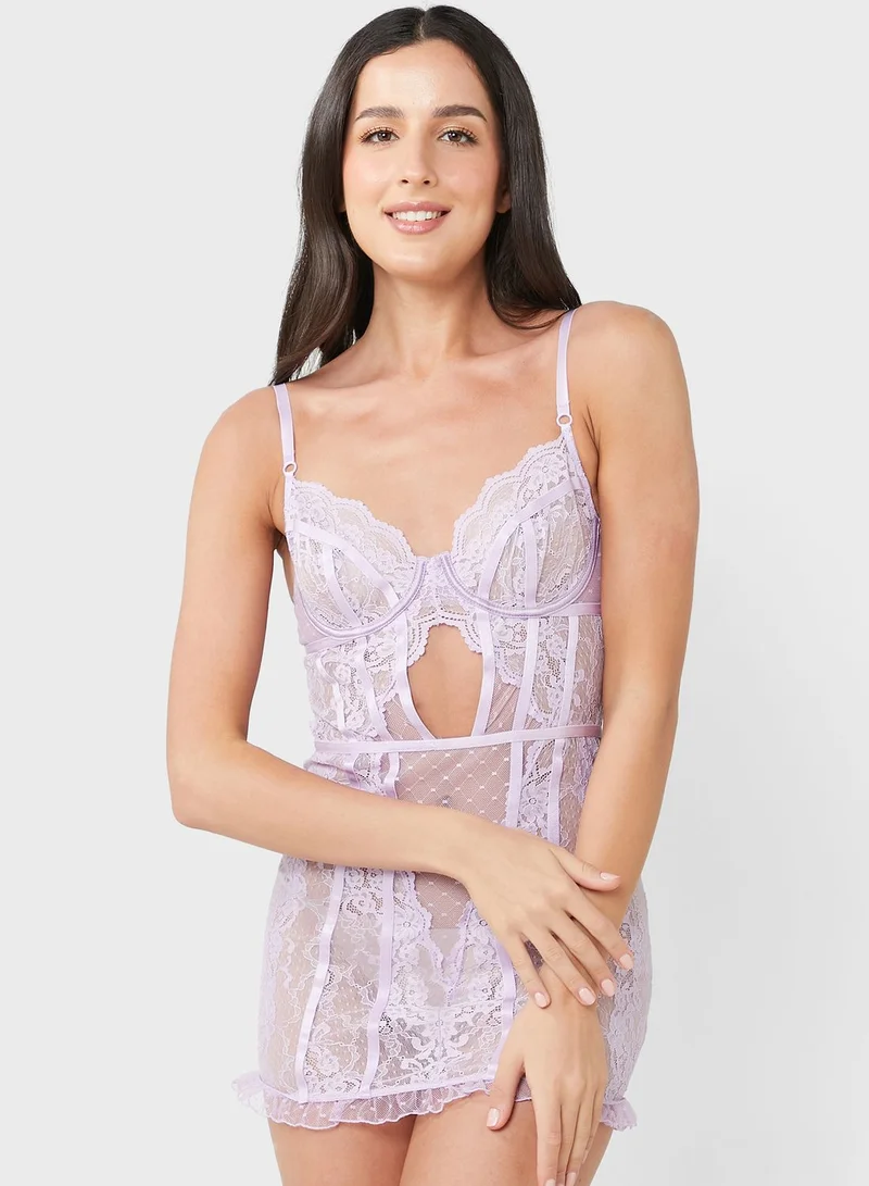 Ann Summers Lace Cut Out Babydoll