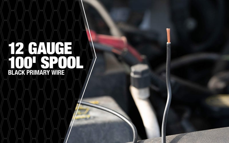 Coleman Cable Woods Southwire 55671323 Primary Wire, 12-Gauge Bulk Spool, 100-Feet, Black - Image 2