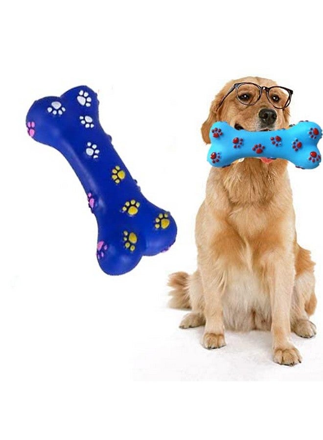 عظمة مضغ مطاطية متينة مطبوعة على شكل مخلب مع صوت صرير، لعبة مضغ مثالية للعب وتدريب الكلاب والجراء (عبوة من قطعة واحدة) - Image 1