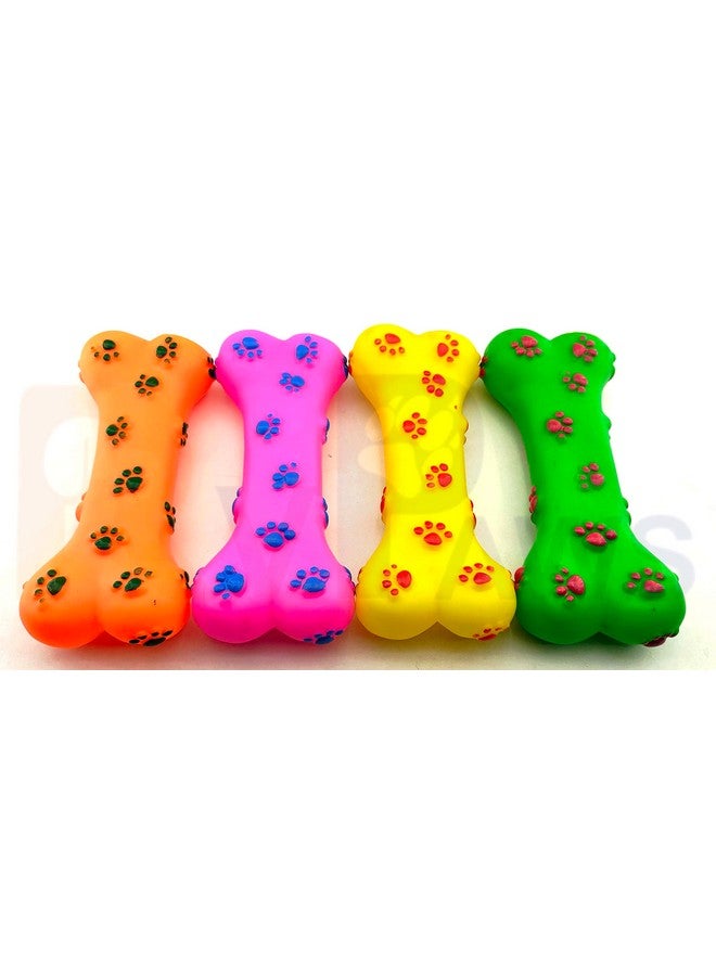 عظمة مضغ مطاطية متينة مطبوعة على شكل مخلب مع صوت صرير، لعبة مضغ مثالية للعب وتدريب الكلاب والجراء (عبوة من قطعة واحدة) - Image 5