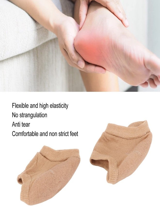 CHICIRIS Moisturizing Heel Socks, 4 Pair, Toeless Spa Gel Socks for Foot Treatment Care, Repairs Cracked Heels, Softens Calluses, Polyester, Gel, Dry, Cracked Skin, Foot Care - Image 2