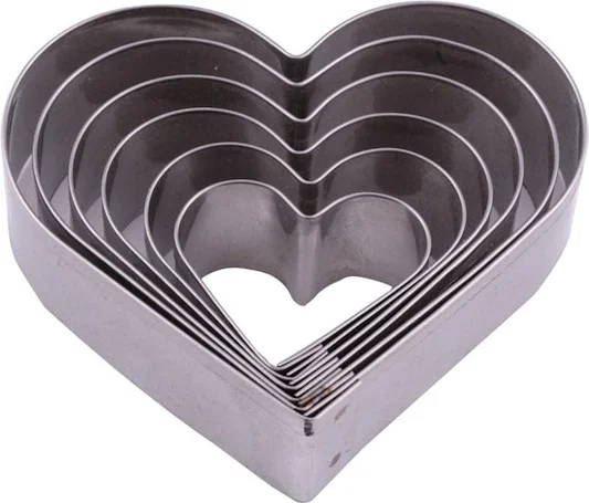 Alsepeteavm Heart Circle Set 7 Pieces Height 10 cm