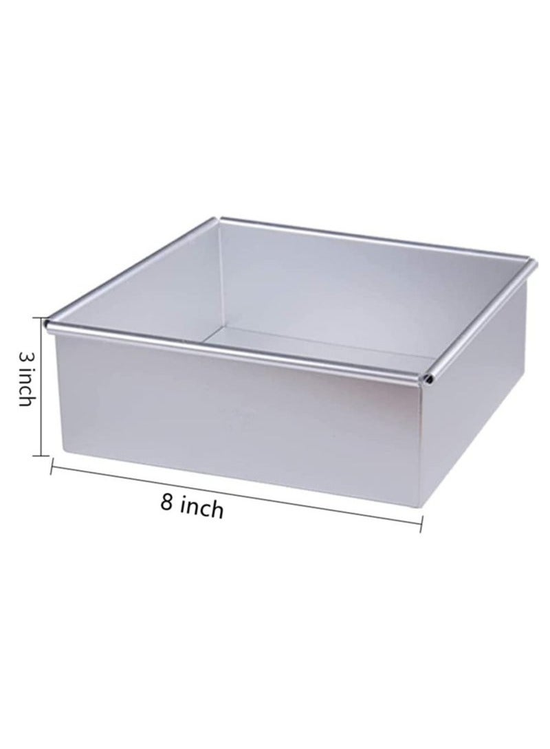 Bukela Square Pan for Brownie Cake Size 8 Inches with Removable Bottom - Image 5