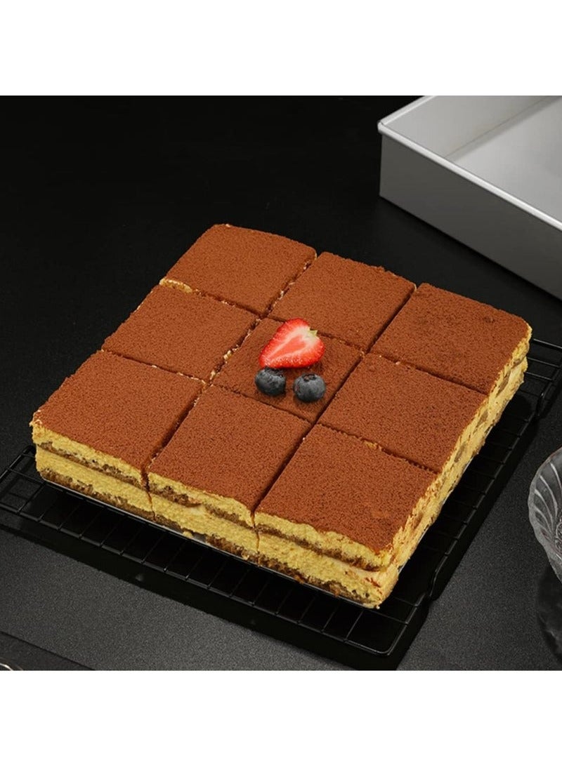 Bukela Square Pan for Brownie Cake Size 8 Inches with Removable Bottom - Image 2