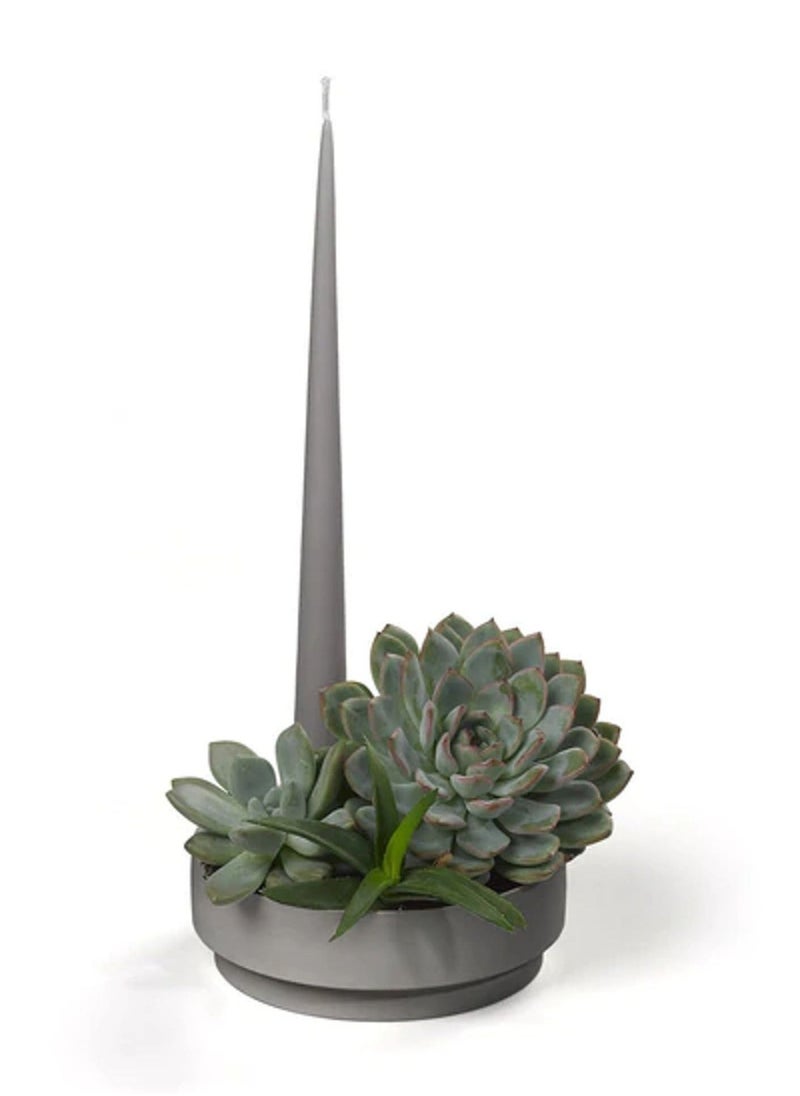 Aery Living Aery Living Orbital Step Grey Medium Candle Holder  - Image 3