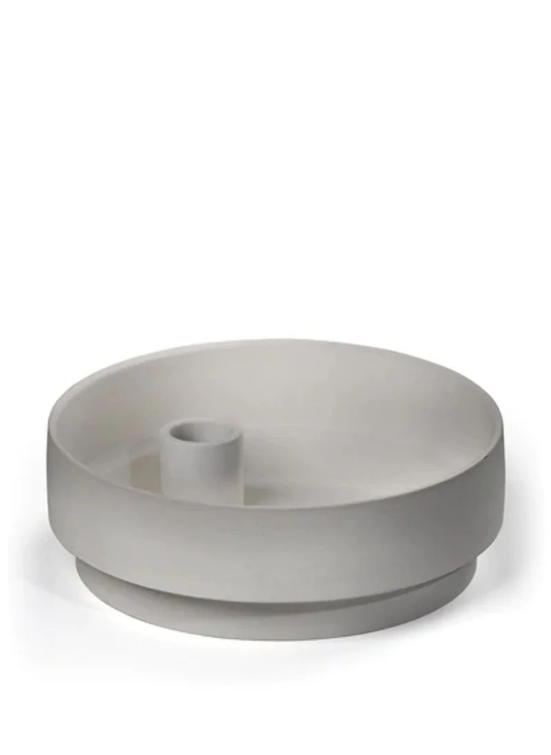 ايري ليفينج Aery Living Orbital Step Grey Medium Candle Holder