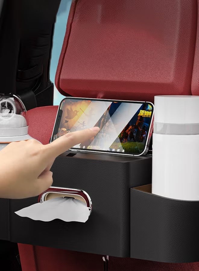 DPTER Car Organizers A leather car seat back storage box ,and a multi-pocket hanging storage box for car seat backs - Image 5