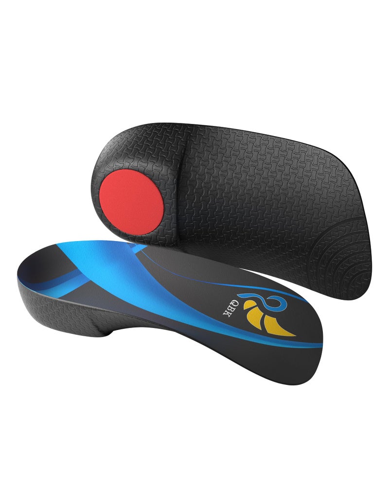 QBK 34 Arch Support Insoles for WomenMen QBK Orthotics Shoe Insoles High Arch Supports Shoe Insoles for Plantar Fasciitis Flat Feet OverPronation Relief Heel Spur PainL