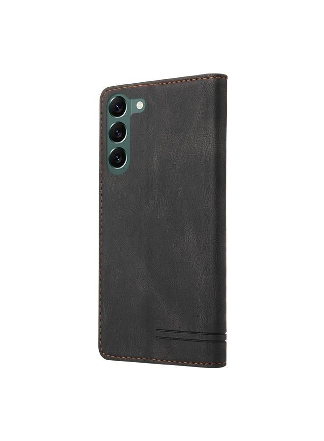 اس-توب جراب لهاتف Samsung Galaxy S23+ 5G، جراب جلدي مضاد للسرقة، قابل للطي أفقيًا مع حامل - Image 3